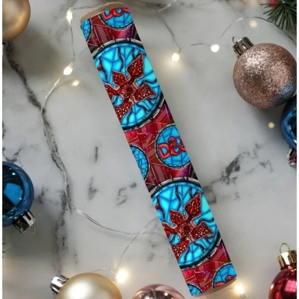 Stranger Things‎ Stained Glass Design Wrapping Paper